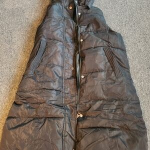 Womens Long Black Puffer Jacket